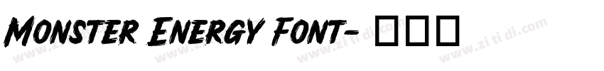 Monster Energy Font字体转换